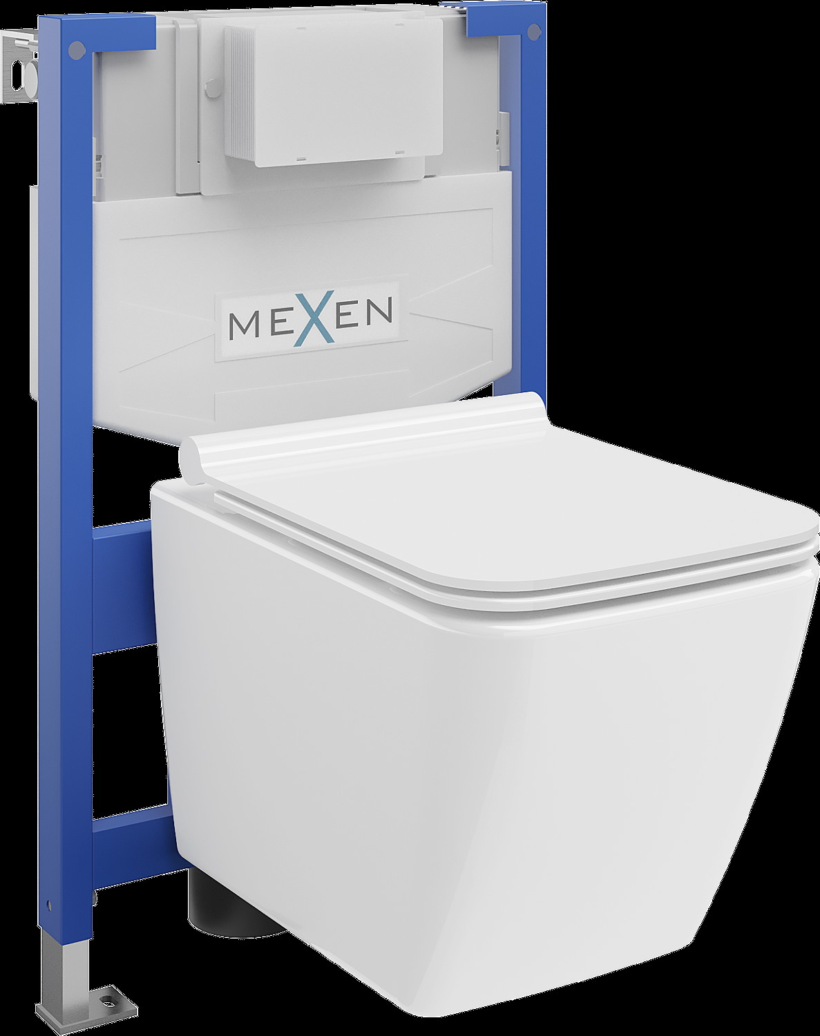 Mexen zestaw podtynkowy WC stelaż Fenix XS-F z miską WC Vega i deską wolnoopadającą, biały połysk - 68030654000