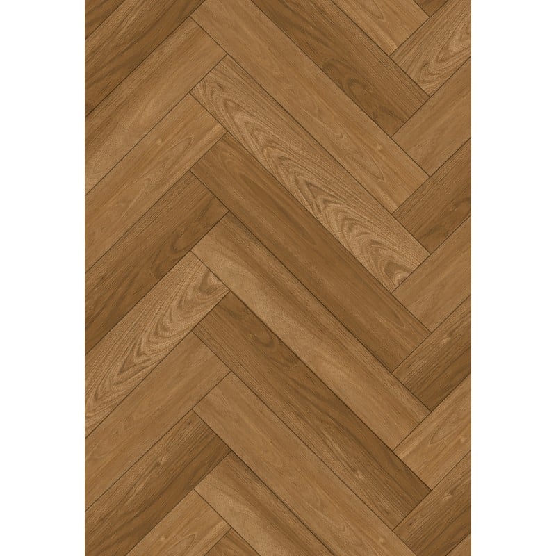 Mexen Overland Park próbka paneli winylowych jodełka 635 x 127 mm SPC 6,5 mm podkład 1,5 mm, 4 V-Fuga, Jatoba - F1187-S