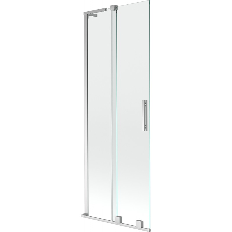 Mexen Velar L parawan nawannowy 2-skrzydłowy rozsuwany 70 x 150 cm, transparent, chrom - 896-070-003-01-01