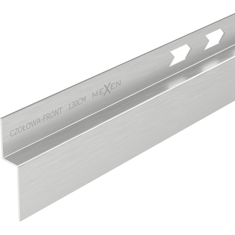 Mexen Line-B listwa brodzikowa czołowa 130 cm, inox - 181003130U