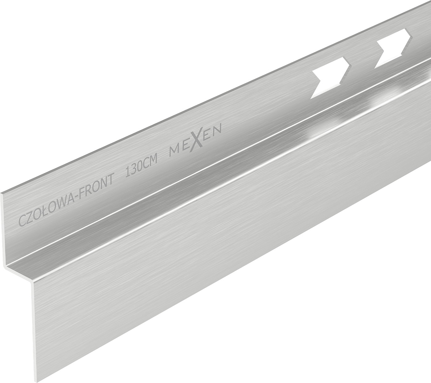 Mexen Line-B listwa brodzikowa czołowa 130 cm, inox - 181003130U