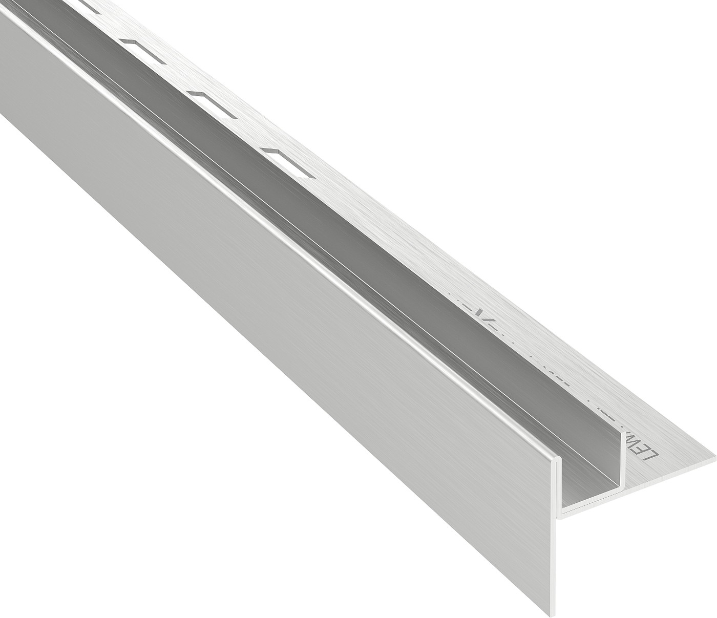 Mexen Line-B listwa spadkowa do szkła 180 cm lewa, inox - 181004180L