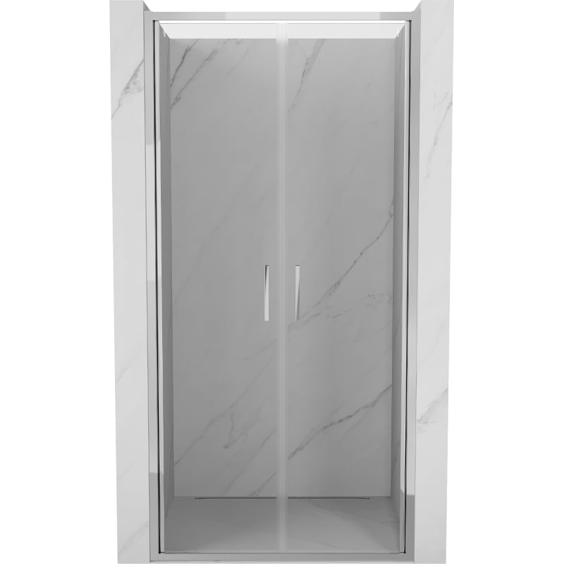 Mexen Exo drzwi prysznicowe podwójne uchylne 70 cm, transparent, chrom - 814-070-000-01-00