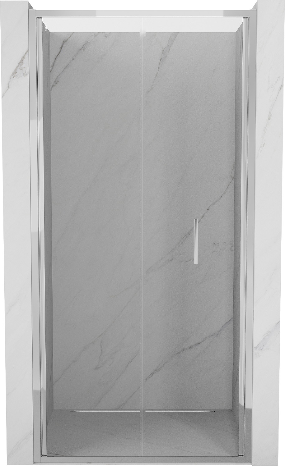 Mexen Exo drzwi prysznicowe składane 75 cm, transparent, chrom - 816-075-000-01-00