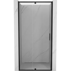 Mexen Exo drzwi prysznicowe uchylne 105 cm, transparent, czarne - 819-105-000-70-00