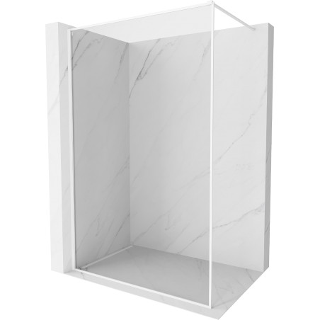 Mexen Kioto-F ścianka prysznicowa Walk-in z ramką 70 x 202 cm, transparent 8 mm, biała - 800-070-104-20-00