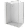 Mexen Kioto-F ścianka prysznicowa Walk-in z ramką 120 x 202 cm, transparent 8 mm, nikiel szczotkowany - 800-120-104-97-00