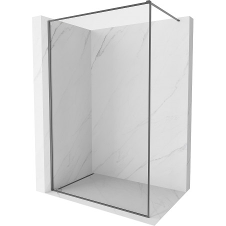 Mexen Kioto-F ścianka prysznicowa Walk-in z ramką 90 x 202 cm, transparent 8 mm, gun metal - 800-090-104-95-00