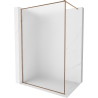 Mexen Kioto-F ścianka prysznicowa Walk-in z ramką 90 x 202 cm, szron 8 mm, różowe złoto - 800-090-104-60-30