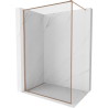 Mexen Kioto-F ścianka prysznicowa Walk-in z ramką 105 x 202 cm, transparent 8 mm, miedź szczotkowana - 800-105-104-65-00