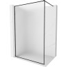 Mexen Kioto-F ścianka prysznicowa Walk-in z ramką 140 x 202 cm, szron 8 mm, czarna - 800-140-104-70-30