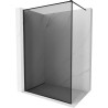 Mexen Kioto-F ścianka prysznicowa Walk-in z ramką 140 x 202 cm, grafit 8 mm, czarna - 800-140-104-70-40