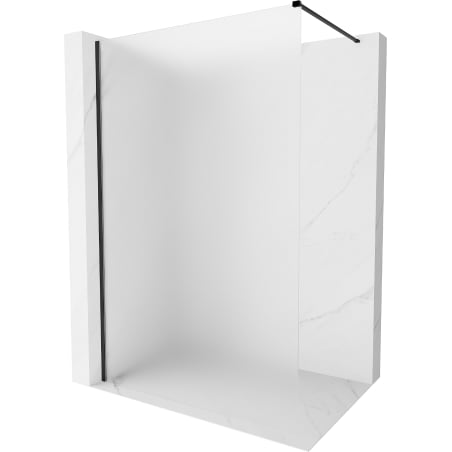 Mexen Kioto-X ścianka prysznicowa Walk-in 100 x 200 cm, szron 10 mm, czarna - 800-100-101-70-30-X