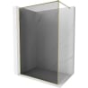 Mexen Kioto-XF ścianka prysznicowa Walk-in z ramką 140 x 202 cm, grafit 10 mm, złota - 800-140-104-50-40-X