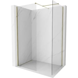 Mexen Kioto-X ścianka prysznicowa Walk-in 70 x 70 cm, transparent 10 mm, złota - 800-070-202-50-00-070-X