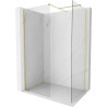 Mexen Kioto-X ścianka prysznicowa Walk-in 110 x 70 cm, transparent 10 mm, złota szczotkowana - 800-110-202-55-00-070-X