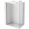 Mexen Kioto-X ścianka prysznicowa Walk-in 90 x 70 cm, transparent 10 mm, różowe złoto - 800-090-202-60-00-070-X