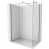 Mexen Kioto-X ścianka prysznicowa Walk-in 140 x 70 cm, transparent 10 mm, różowe złoto - 800-140-202-60-00-070-X