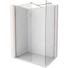 Mexen Kioto-X ścianka prysznicowa Walk-in 140 x 90 cm, transparent 10 mm, miedź szczotkowana - 800-140-202-65-00-090-X