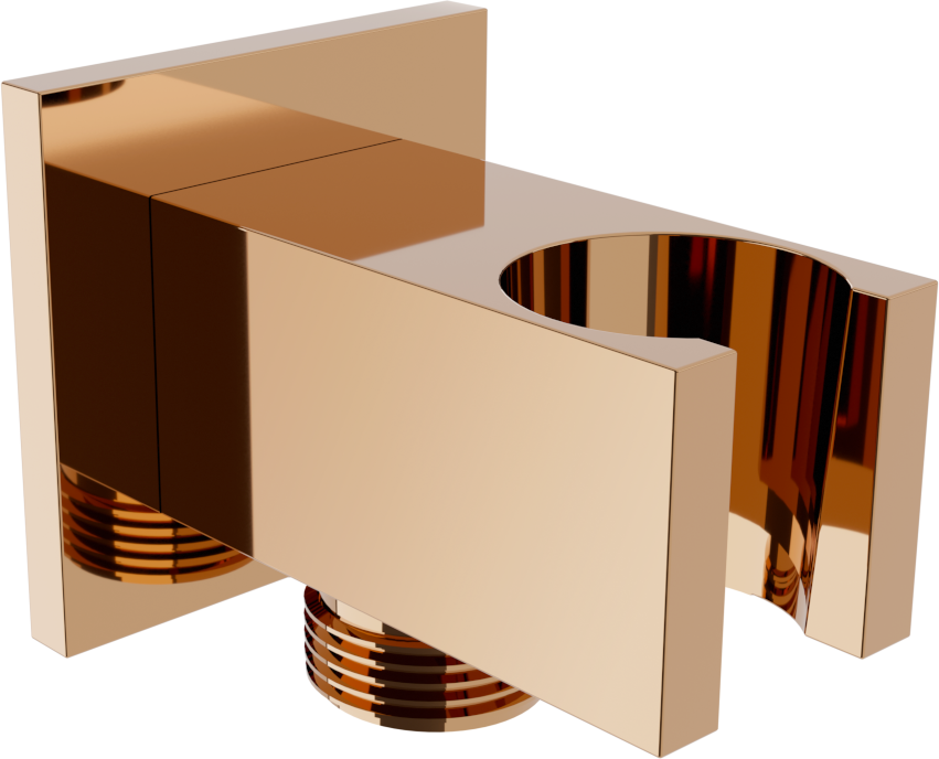 Mexen Cube przyłącze kątowe, różowe złoto - 79300-60