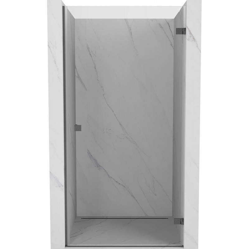 Mexen Lunar-B drzwi prysznicowe uchylne prawe 75 cm, transparent, gun gray szczotkowany - 832-075-000-66-00-P