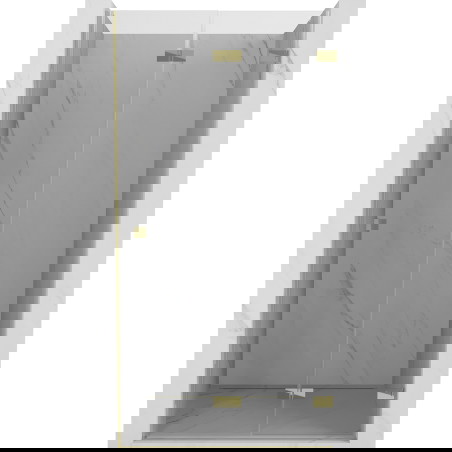 Mexen Lunar-F drzwi prysznicowe składane prawe 70 cm, transparent, złote - 836-070-000-50-00-P