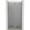 Mexen Lunar-F drzwi prysznicowe składane prawe 85 cm, transparent, złote szczotkowane - 836-085-000-55-00-P