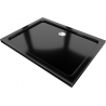 Mexen Flat brodzik prostokątny slim 130 x 100 cm, czarny, syfon chrom - 40701013