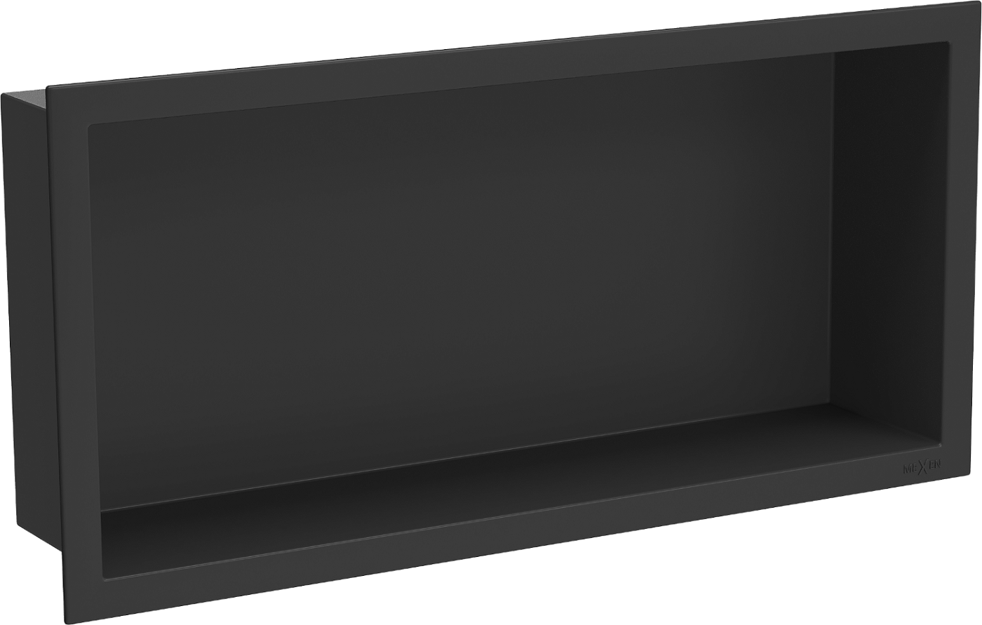 Mexen X-Wall-R półka wnękowa z kołnierzem 45 x 20 cm, czarna - 1970452010