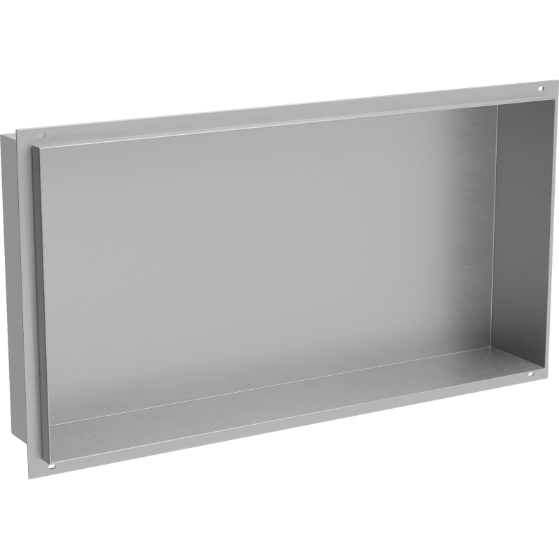 Mexen X-Wall-NR półka wnękowa bez kołnierza 60 x 30 cm, inox - 1911603010