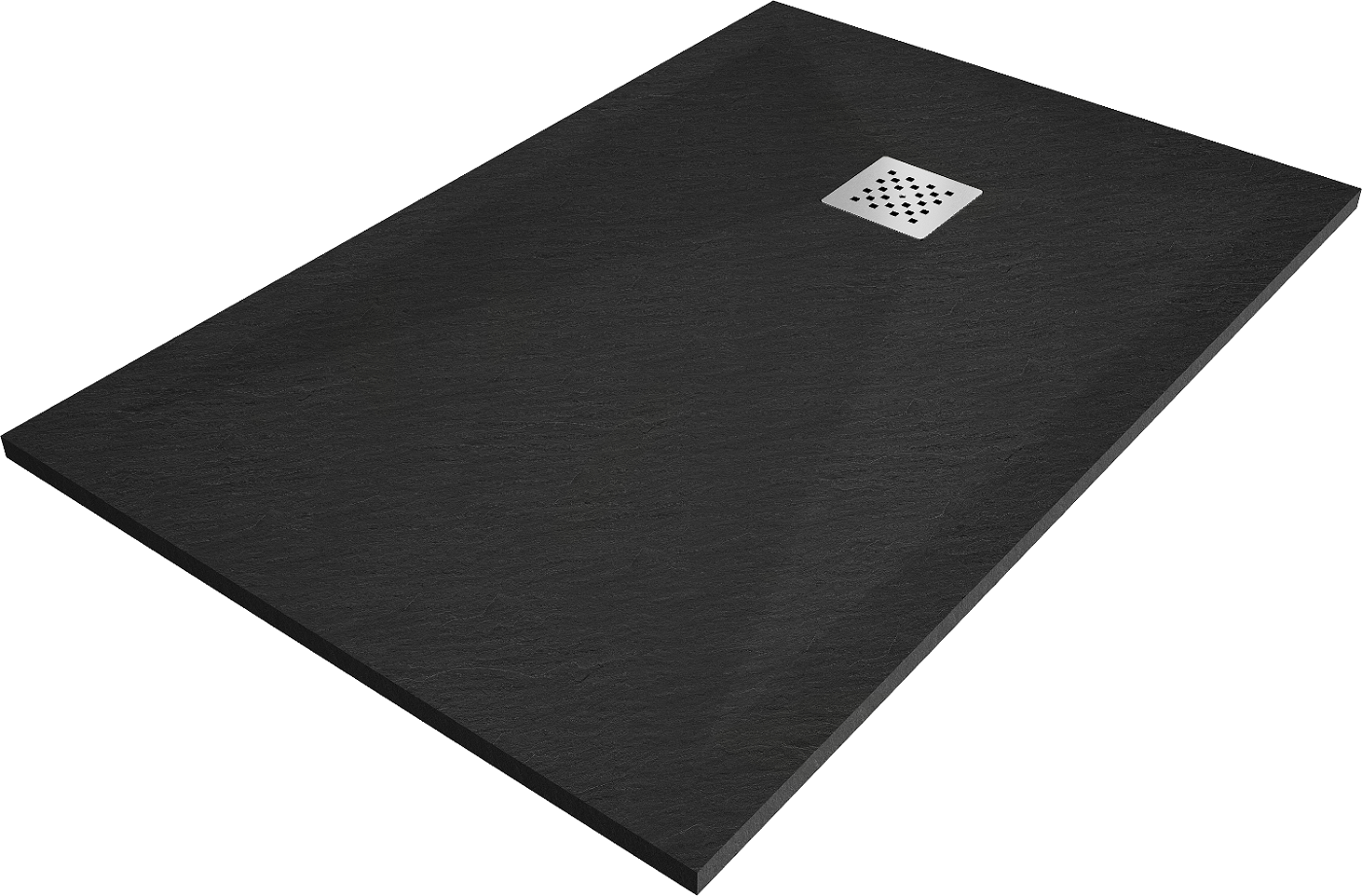 Mexen Stone+ brodzik kompozytowy prostokątny 100 x 80 cm, czarny - 44708010