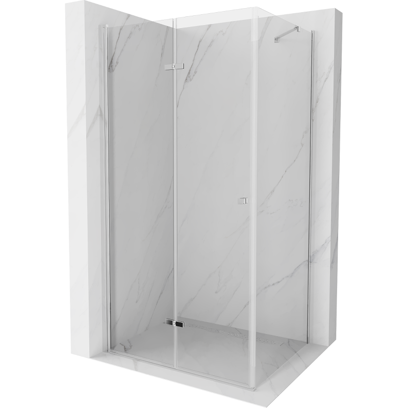 Mexen Lima kabina prysznicowa składana 80 x 70 cm, transparent, chrom - 856-080-070-01-00