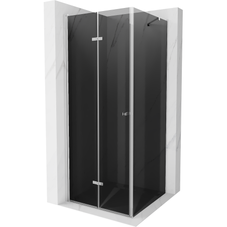 Mexen Lima kabina prysznicowa składana 70 x 70 cm, grafit, chrom - 856-070-070-01-40