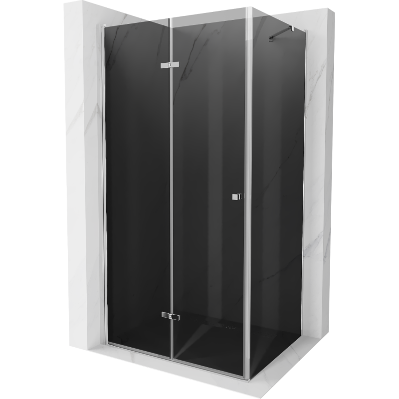 Mexen Lima kabina prysznicowa składana 70 x 90 cm, grafit, chrom - 856-070-090-01-40