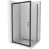 Mexen Apia kabina prysznicowa rozsuwana 130 x 80 cm, transparent, czarna - 840-130-080-70-00