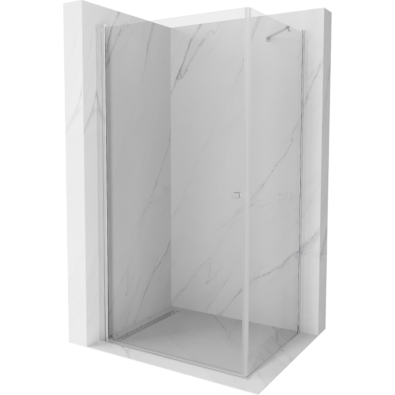 Mexen Pretoria kabina prysznicowa uchylna 80 x 90 cm, transparent, chrom - 852-080-090-01-00