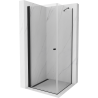 Mexen Pretoria kabina prysznicowa uchylna 80 x 80 cm, transparent, czarna - 852-080-080-70-00