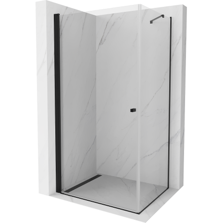Mexen Pretoria kabina prysznicowa uchylna 90 x 110 cm, transparent, czarna - 852-090-110-70-00