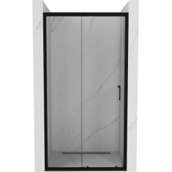 Mexen Apia drzwi prysznicowe rozsuwane 150 cm, transparent, czarne - 845-150-000-70-00