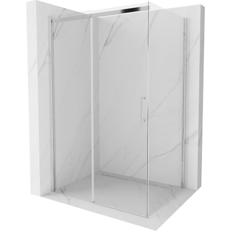 Mexen Omega kabina prysznicowa rozsuwana 100 x 80 cm, transparent, chrom - 825-100-080-01-00