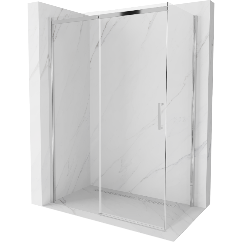 Mexen Omega kabina prysznicowa rozsuwana 150 x 70 cm, transparent, chrom - 825-150-070-01-00