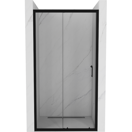 Mexen Apia drzwi prysznicowe rozsuwane 100 cm, transparent, czarne - 845-100-000-70-00