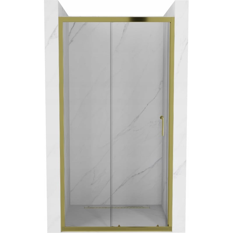 Mexen Apia drzwi prysznicowe rozsuwane 105 cm, transparent, złote - 845-105-000-50-00