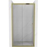 Mexen Apia drzwi prysznicowe rozsuwane 125 cm, transparent, złote - 845-125-000-50-00