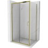 Mexen Apia kabina prysznicowa rozsuwana 140 x 90 cm, transparent, złota - 840-140-090-50-00