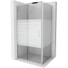 Mexen Apia kabina prysznicowa rozsuwana 110 x 70 cm, pasy, chrom - 840-110-070-01-20