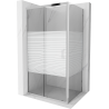 Mexen Apia kabina prysznicowa rozsuwana 125 x 70 cm, pasy, chrom - 840-125-070-01-20