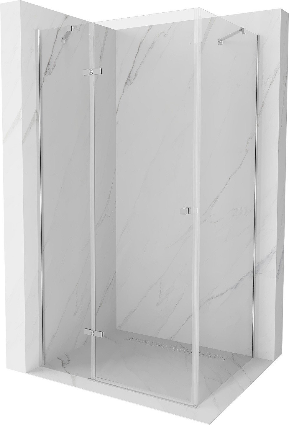 Mexen Roma kabina prysznicowa uchylna 110 x 70 cm, transparent, chrom - 854-110-070-01-00