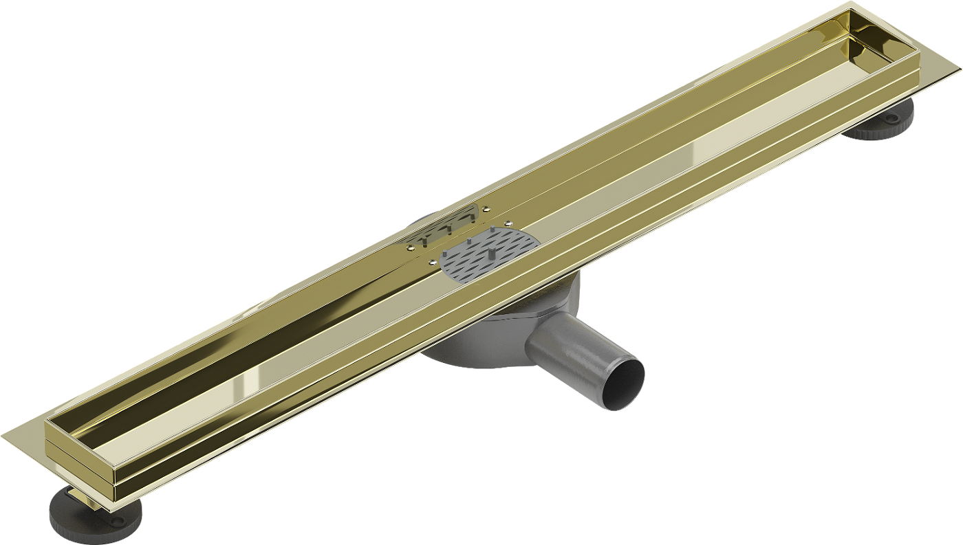 Mexen Flat 360 korpus do odpływu liniowego obrotowy 50 cm, złoty - 1540050
