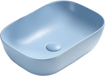 Mexen Rita umywalka nablatowa 45 x 32 cm, niebieska mat - 21084549